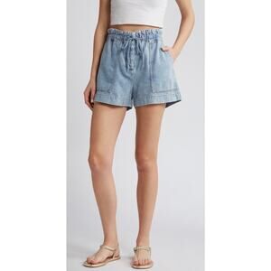 Rails Foster Paperbag Denim Shorts Size Large